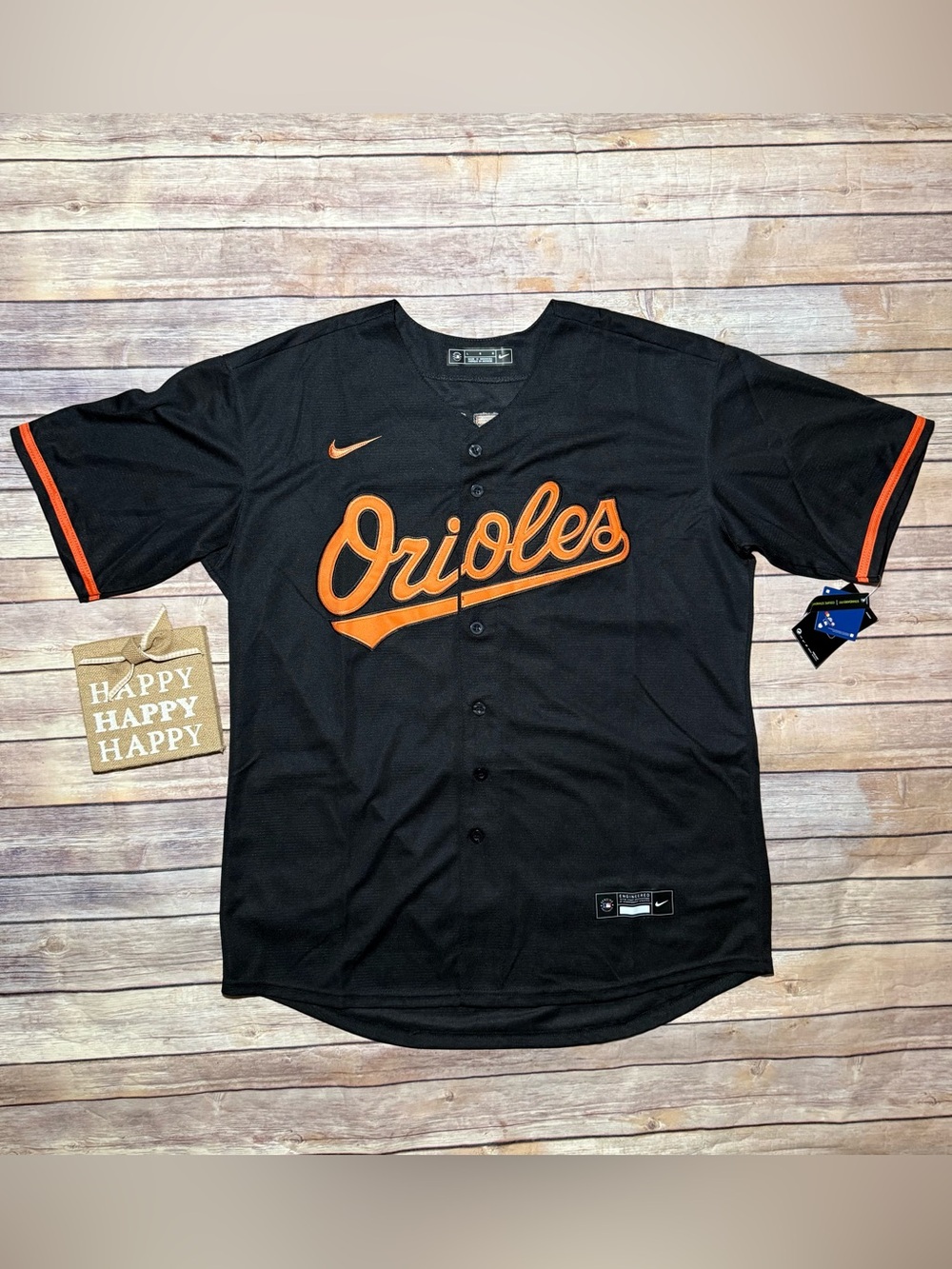 GUNNAR HENDERSON BALTIMORE ORIOLES #2
MENS REPLICA ALT JERSEY BLACK NWT Size L